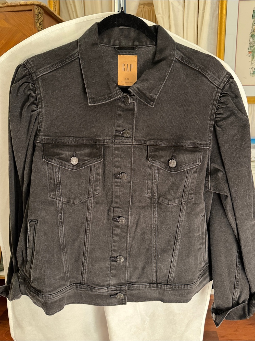 GAP Women's Black Denim Jacket - Picture 1 of 7